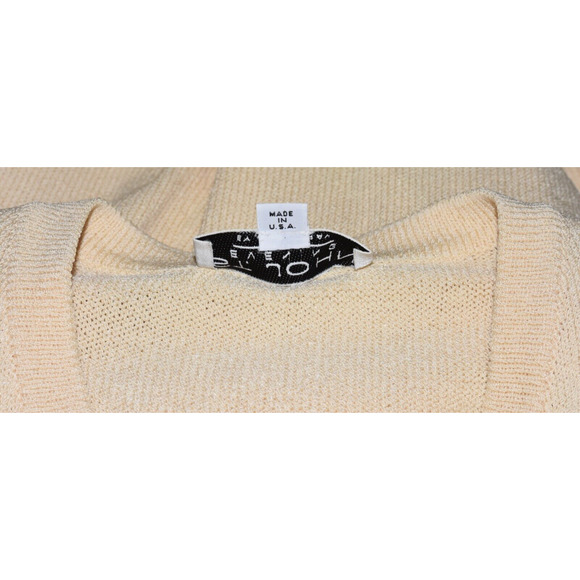 ST. JOHN EVENING KNIT EMBELLISHED LONG SLEEVE CARDIGAN SWEATER SIZE 8 - Picture 5 of 6